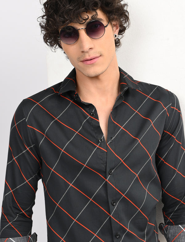 Men Causal Shirts (cross checked)