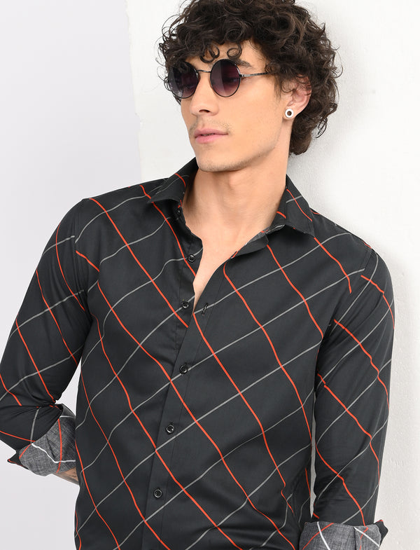 Men Causal Shirts (cross checked)