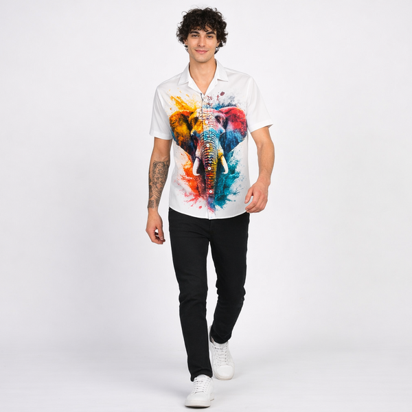 Mens Casual Shirt(Animal Print)