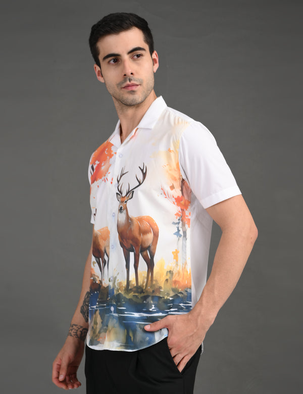 Mens Casual Shirt(Animal Print)