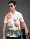 Mens Casual Shirt(Animal Print)
