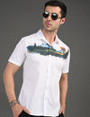 Mens Casual Shirt(Natural Print)